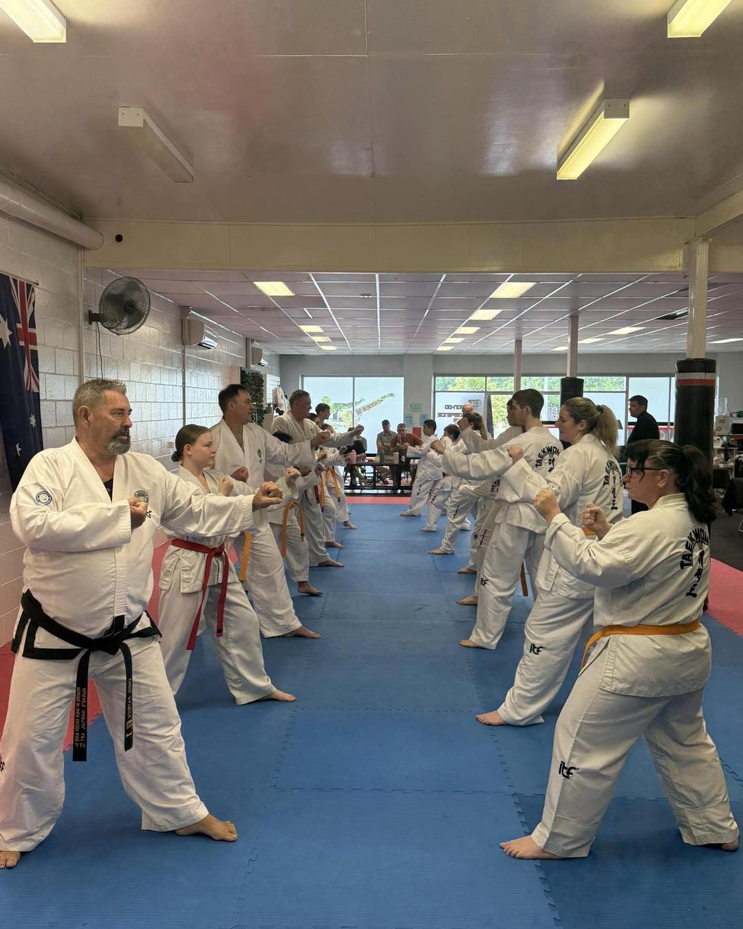 MMAFC students practicing stances